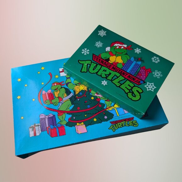 Vintage TMNT Christmas Gift Box Set (2) — 1989 Mirage Studios - Picture 1 of 3